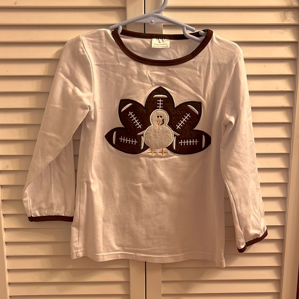 Sparkle in Pink size XL (toddler size 2-3) Thanksgiving shirt